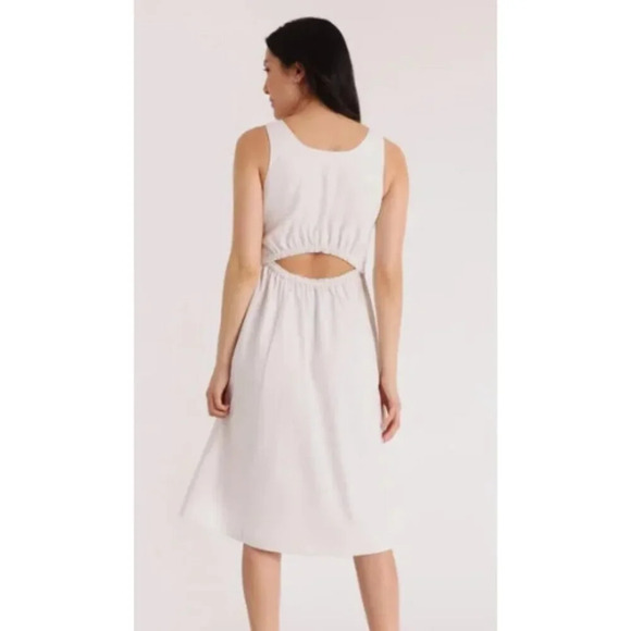 Kit And Ace Womens 10 Sublime Open Back Sleeveless Dress In Navy - Picture 2 of 16